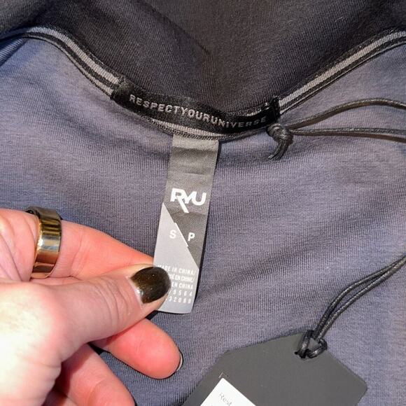 Respect your Universe black Ethos track jacket | Sz S, NWT - Picture 3 of 5